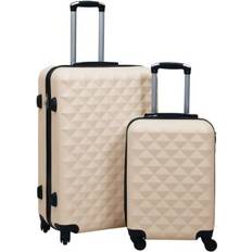 Beige Suitcase Sets vidaXL Hardcase Suitcase - Set of 2