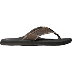 Brown - Men Flip-Flops Quiksilver Monkey Abyss - Demitasse/Solid