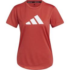 Adidas 3 Bar Logo T-shirt Women - Crew Red/White