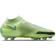 Nike Fabric Football Shoes Nike Phantom GT Elite Dynamic Fit FG - Lime Glow/Aquamarine