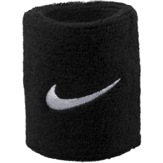 Nike Cotton Wristbands Nike Swoosh Wristband 2-pack - Black/White