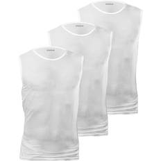 Gripgrab Sportswear Garment Underwear Gripgrab Ultralight Sleeveless Mesh Baselayer 3 pack Men - White