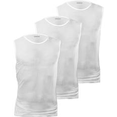 Running Base Layer Tops Gripgrab Ultralight Sleeveless Mesh Baselayer 3 pack Men - White