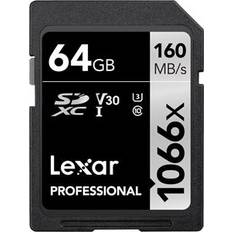 LEXAR Professional SDXC Class 10 UHS-I U3 V30 1066x 64GB