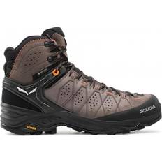 Fabric Hiking Shoes Salewa Alp Trainer 2 Mid GTX M - Brown-Wallnut/Fluo Orange