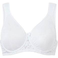 Miss Mary Women Underwear Miss Mary Smooth Lacy Underwired T-shirt Bra - White