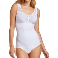 Polyester Bodysuits Miss Mary Happy Hearts Shaping Body - White