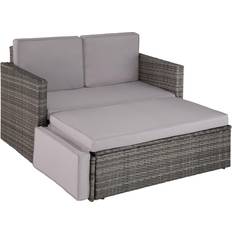 tectake Korfu Outdoor Lounge Set, 1 Table incl. 1 Sofas