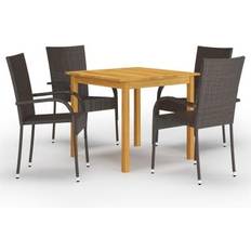 Garden & Outdoor Furniture vidaXL 3067692 Patio Dining Set, 1 Table incl. 4 Chairs