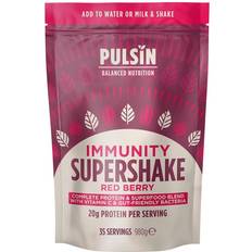 Magnesiums Protein Powders Pulsin Immunity Supershake Red Berry 980g
