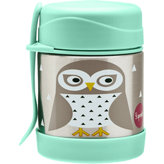 3 Sprouts Owl Stainless Steel Food Jar