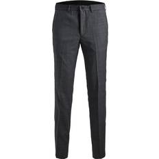 Men - Wool Trousers & Shorts Jack & Jones Super Slim Fit Habit Trouser - Grey/Dark Grey