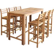 vidaXL 246671 Dining Set 70x150cm 7pcs