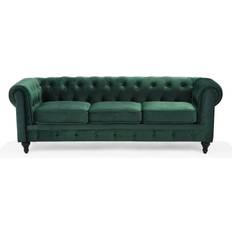 Beliani Chesterfield Sofa 202cm 3 Seater