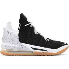 Nike LeBron 18 - Black/Gum Medium Brown/White