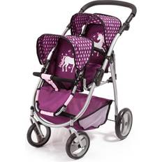 Bayer Twin Pram Purple