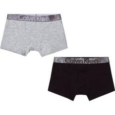 Calvin Klein Boy's Customized Stretch Trunks 2-pack - Black/Grey Heather (B70B700048-034)