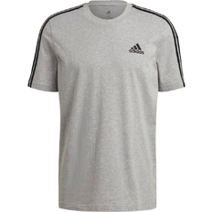 Adidas Essentials 3-Stripe T-shirt - Medium Grey Heather