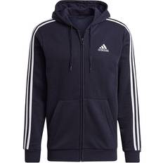 Adidas Essentials Fleece 3 Stripes Full Zip Hoodie Men - Legend Ink