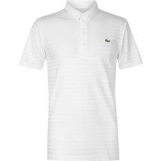 Lacoste Sport Textured Breathable Golf Polo Shirt - White