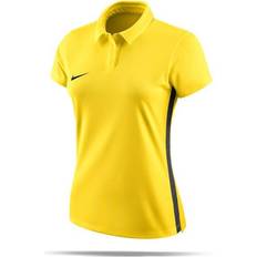 Nike Women - Yellow T-shirts & Tank Tops Nike Academy 18 Performance Polo Shirt Women - Tour Yellow/Anthracite/Black