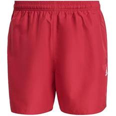 Adidas Solid Swim Shorts - Wild Pink/White