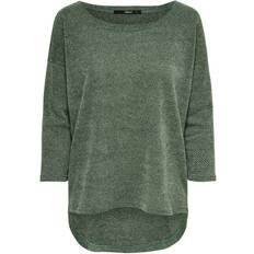 Only Oversize 3/4 Sleeved Top - Green/Green Bay