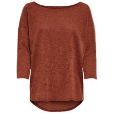 Only Oversize 3/4 Sleeved Top - Red/Picante
