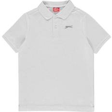 Slazenger Junior Boy's Plain Polo Shirt - White