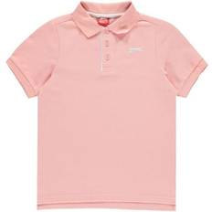 Slazenger Junior Boy's Plain Polo Shirt - Pink