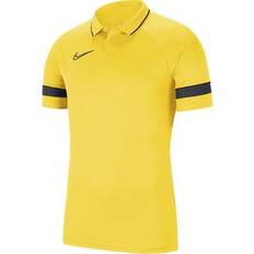 Nike Men - XL - Yellow Polo Shirts Nike Academy 21 Polo Shirt Men - Tour Yellow/Black/Anthracite/Black