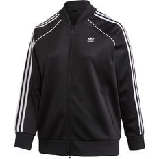 Adidas Jackets adidas Primeblue SST Plus Size Training Jacket Women - Black/White