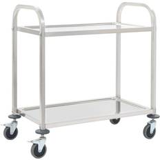 Stainless Steel Tables vidaXL 50912 Trolley Table 55x107cm