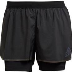 Adidas Slim Shorts Adidas Adizero Two-in-One Shorts Women - Black