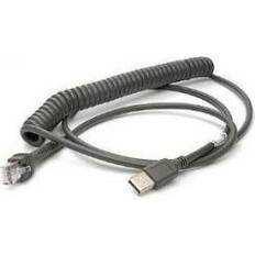 Zebra Coiled USB A-RJ45 2.0 3.6m