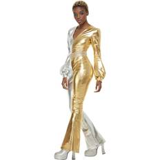 Smiffys 70's Super Chic Costume Gold & Silver