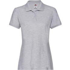 Fruit of the Loom Premium Short Sleeve Polo Shirt - Heather Grey