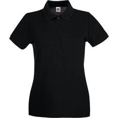 Fruit of the Loom Premium Short Sleeve Polo Shirt - Black
