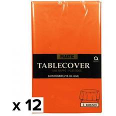 Amscan Table Cloths Orange Peel 12-pack