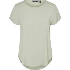 Vero Moda O-neck Short Sleeved Top - Green/Desert Sage