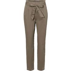 Vero Moda Highly Paperback Trousers - Brown/Bungee Cord