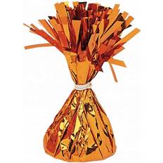 Amscan Ballon Weights Foil Tassels Orange 12-pack