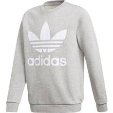 Adidas Junior Trefoil Crew Sweatshirt - Medium Grey Heather (GD2709)