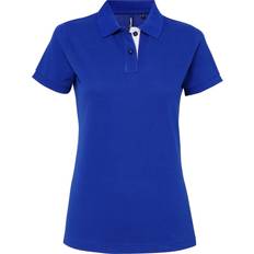 ASQUITH & FOX Short Sleeve Contrast Polo Shirt - Royal/ White