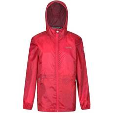 Hiking Rainwear Regatta Kid's Bagley Waterproof Hooded Packaway Walking Jacket -Duchess