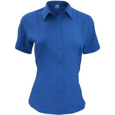 Henbury Ladies Wicking Short Sleeve Work Shirt - Royal