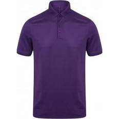 Henbury Stretch Microfine Pique Polo Shirt - Bright Purple