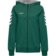 Hummel Go Cotton Zip Hoodie Women - Evergreen