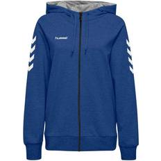 Hummel Go Cotton Zip Hoodie Women - True Blue