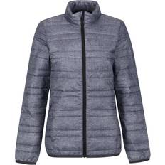 Regatta Women's Firedown Baffled Quilted Jacket - Grey Marl Black